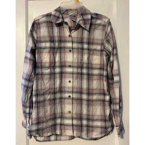 Carhartt Womens Long Sleeve Button Up Shirt Plaid Size Small 4-6